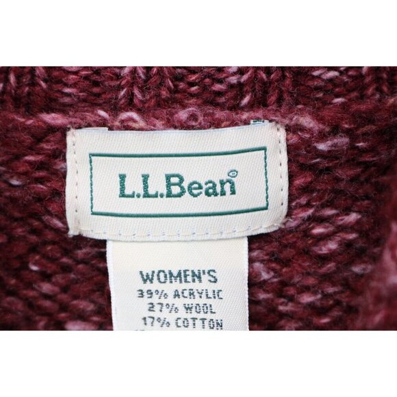 L.L. Bean Long Sleeve Wool Blend Sweater-Size Large - Picture 5 of 11